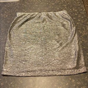 Silver cute skirt